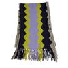 HERMES Geometric motif cashmere Scarf multicolor cashmere unisex Used