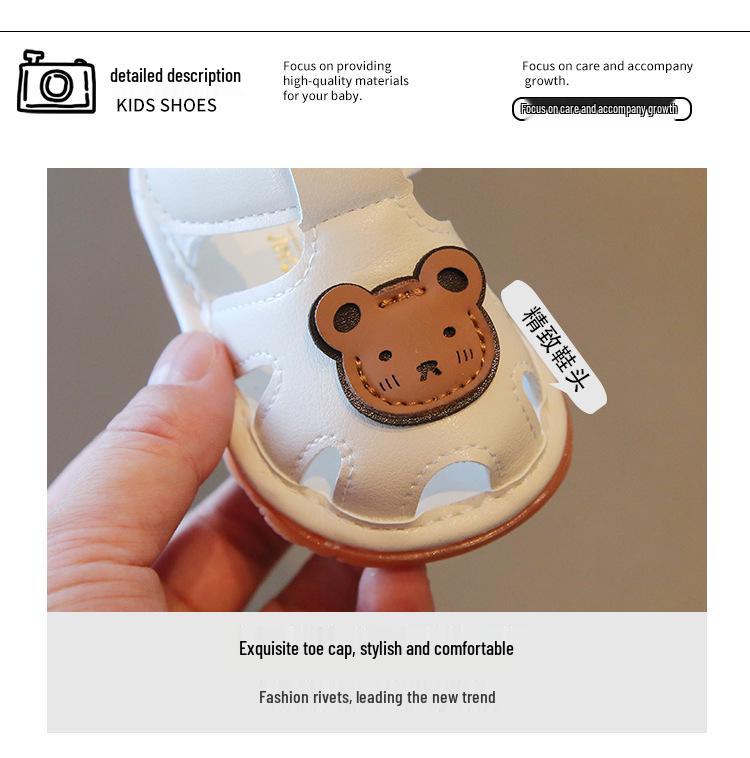 Sandale de vară pentru bebeluși: Pantofi cu Talpă Moale, Antiderapanți, Anti-Lovire pentru Bebeluși 0-12 Luni