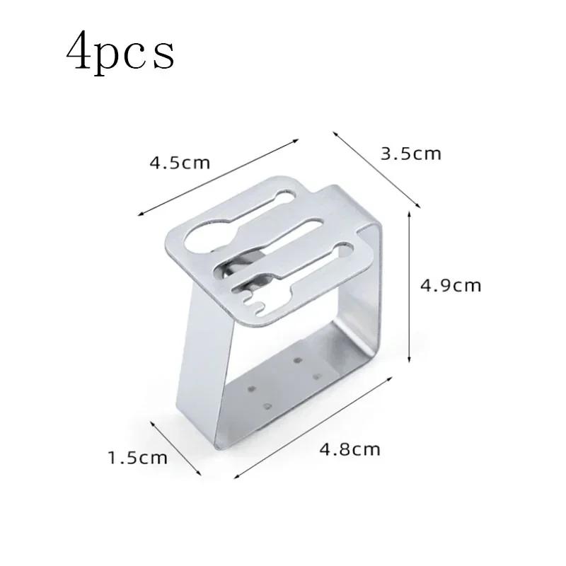 4PCS Stainless Steel Tablecloth Clips Decorative Leaf Tablecloth Clamp Holder Table Cover Clamps for Picnic BBQ Wedding Decor