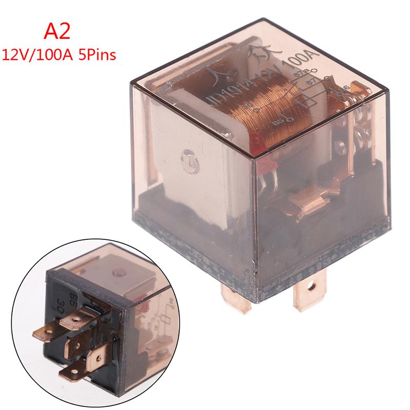 12V/24V 3-Pin 4Pin 5Pin LED Adjustable Car Flasher Flash Relay For Turn Signal Light CF13 80A/100A Automotive Van Boat Relays
