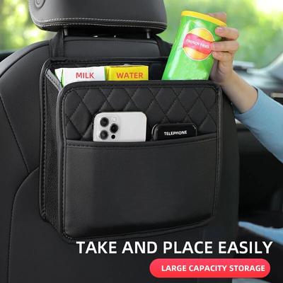 Car Backseat Storage Box Car Organizer Auto Waterproof Phone Pocket Pouch Car Back Seat Organizer Protector Hanging Storage Bag