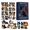 Weihnachts-Adventskalender 2026 2D Acryl Schäferhund Figuren Dekorationen 24-Tage Tierkalender Weihnachtsgeschenke Für Kinder