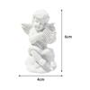 Little Angel Statue Cherub Sculpture Art Craft Ornament Miniature Figurine for Entrance Living Room Centerpiece Office Shelf