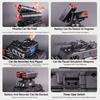 1:50 Legierte Panzerwagen Diecast Modell Spielzeug Sound Licht Rückzieher Türen Geöffnet Miniatur Raketenfahrzeug für Kind Jungen Sammlung Spaß
