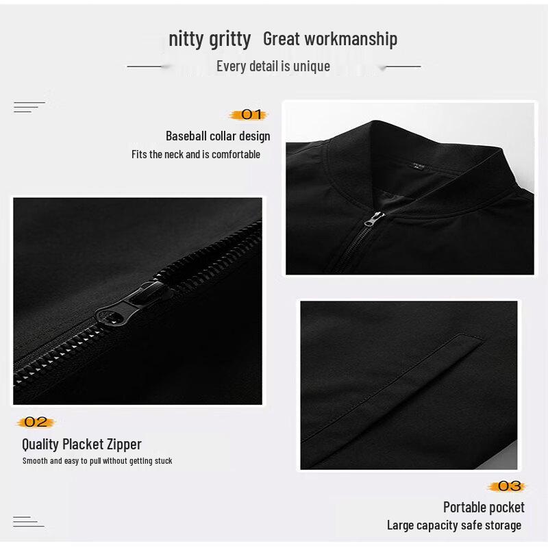 Yalu Men's Spring Autumn Casual Baseball Jacket