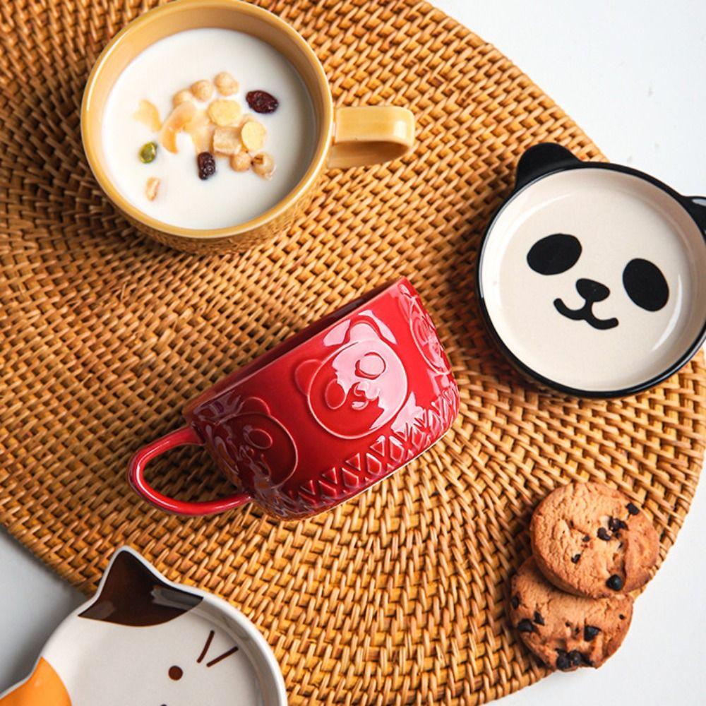 Alpaca Hedgehog Cute Animals Creative Ceramic Novelty Tumbler Cup Coffee Mug Drinkware Tea Cup