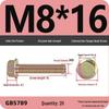 Verzinkter Sechskantflanschschraube mit Scheibe, Güte 8.8, M5-M12