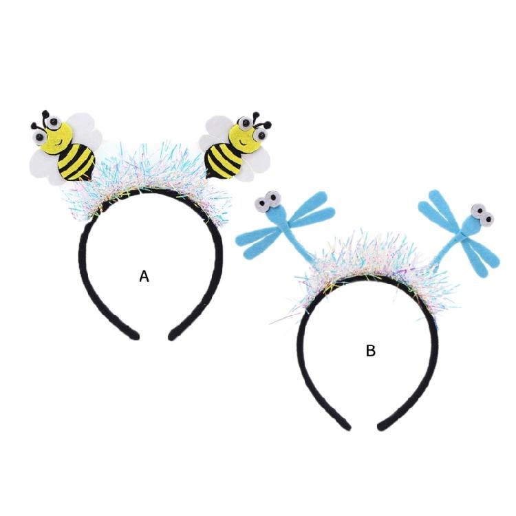 Cute Insect Shape Hairband Women Washing Face Headbands Makeup Tinsels Hairband