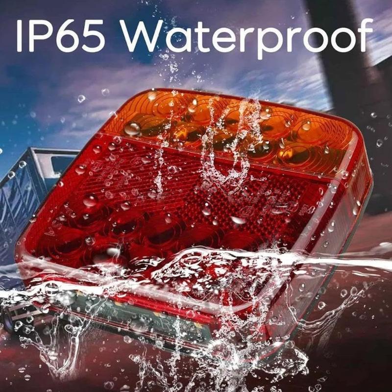 LED Wireless Trailer Lights Magnetic Trailer Lamp Tail Lights for Truck Vehicle Rechargeable Towing Light Kit