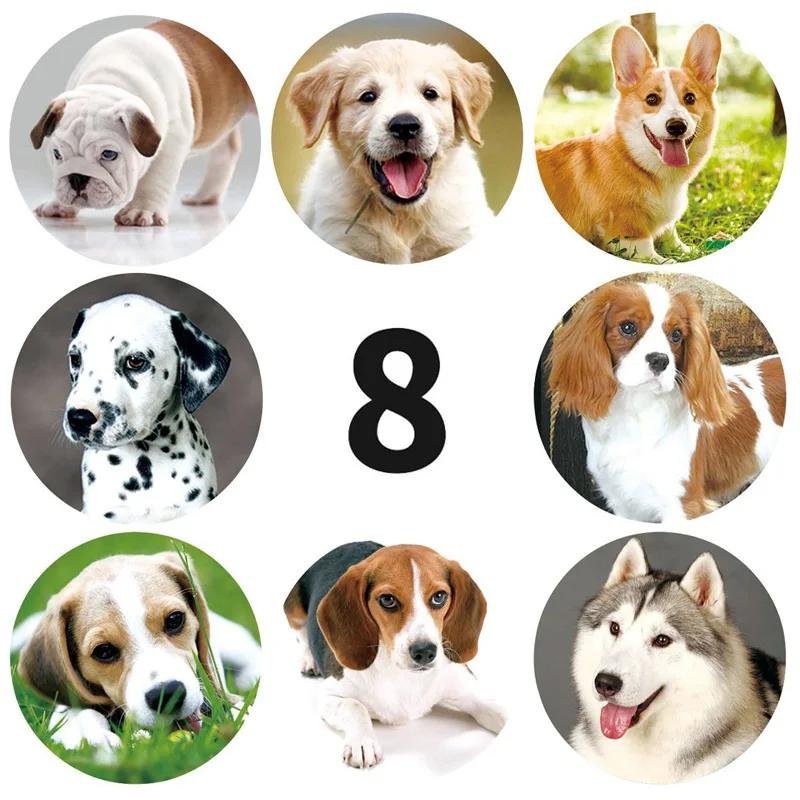 50-500pcs Kids Reward sticker  puppy dog Pattern encouragement stickers for Teachers Cute Animals Stickers Stationery Stickers