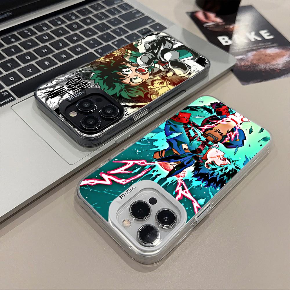 MHA Izuku Deku Mobile Phone Case for iPhone 17 16 15 14 13 12 11 X XR XS 8 7 Air Pro Max Plus Translucent Colorful Cover Pretty