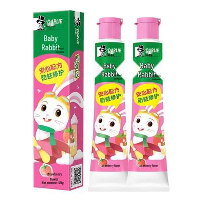 Pasta de Dentes Infantil Sabor Morango Coelho Bebê