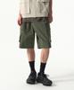 [City Leisure] Belted Mesh Pocket Cargo Shorts [Khaki]