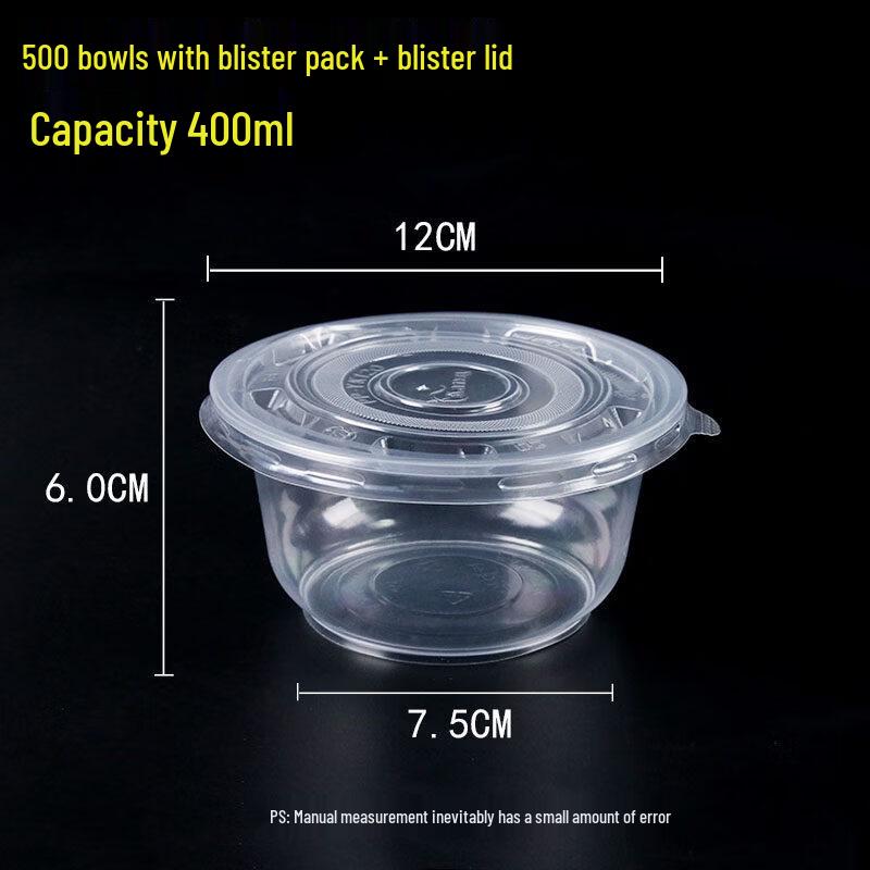 Microwaveable Disposable Plastic Bowls with Lids