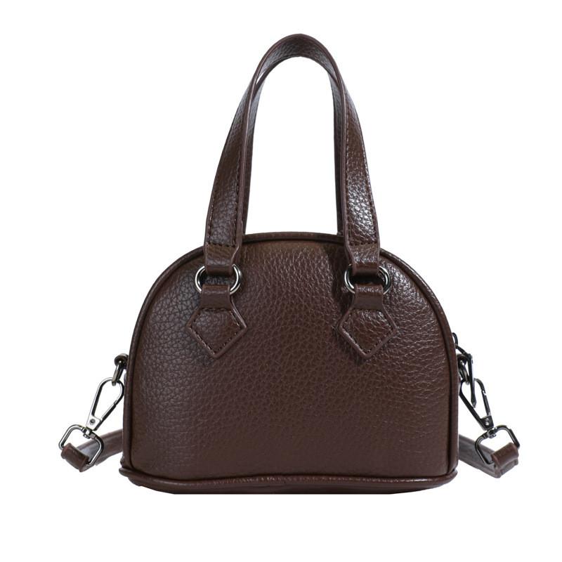 Simple Solid Stylish Color Unisex Shoulder Bag Shellshaped Childrens Handbag
