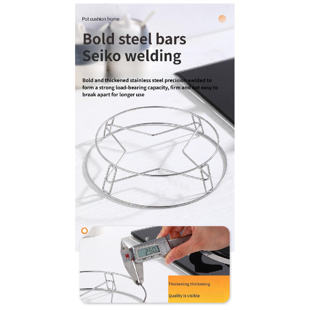 Stainless Steel Countertop Pot Rack Anti-Scald Heat Insulation Pot Mat