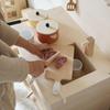 Nordic-Style Wooden Pretend Play Kitchen Set for Kids - Spatula, Stove, and Food Cutting Accessories