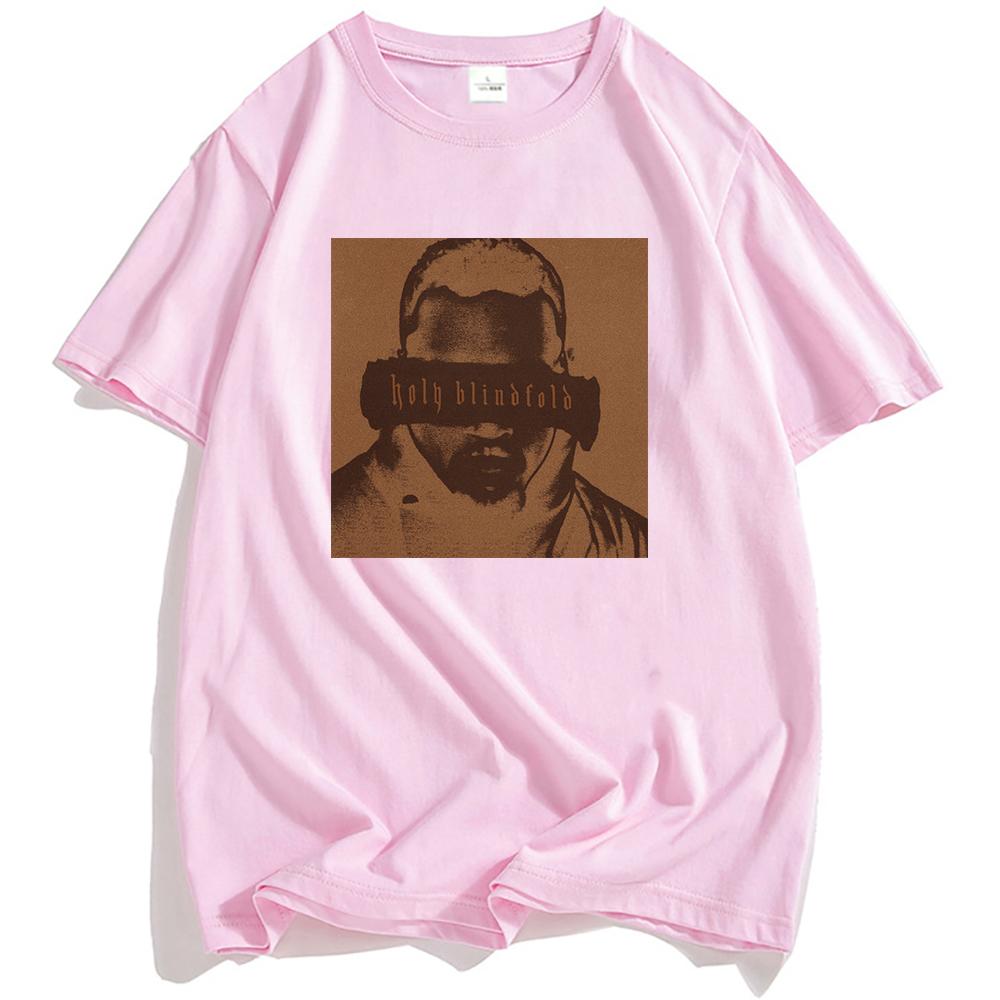 Chris Brown Holy Blindfold T-shirt Unisex Streetwear Hip Hop Summer Loose Tshirts Fashion O-neck Men Women T Shirt Graphic