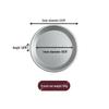 Cross Xin Cheng Anodized Aluminum Pizza Pan, 6-10 Inch, Shallow Round Mold