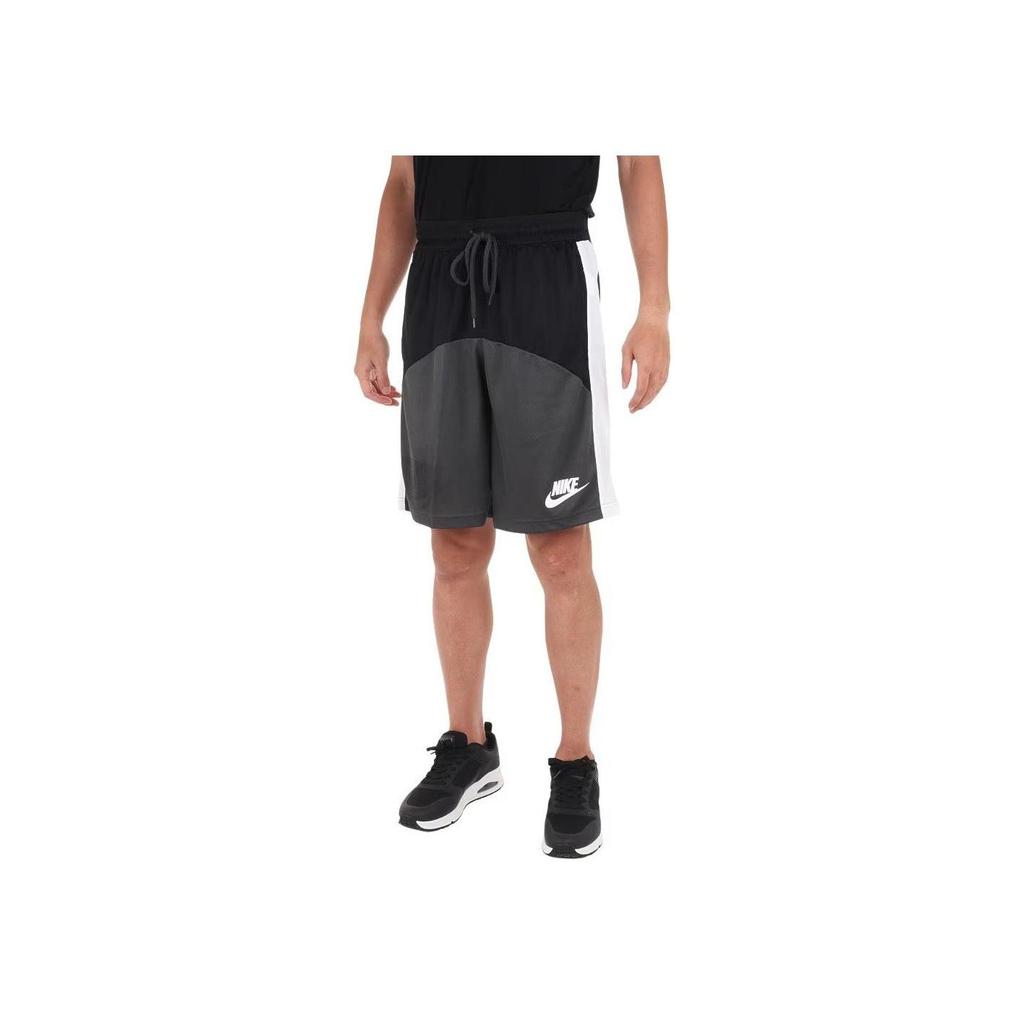 Nike Dri-Fit Starting 5 Block Shorts Black Dark Smoke Grey White DQ5827-010