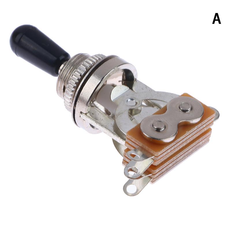 1 шт. 3-позиционный короткий прямой гитарный переключатель-переключатель звукоснимателей с латунной шляпой для электрогитар, переключатели звукоснимателей, детали управления