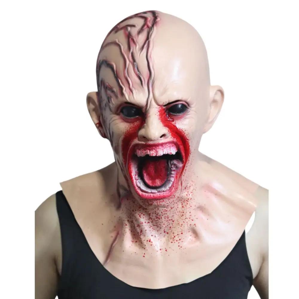High Quality Latex Horror Infected Zombie Masks Realistic Unisex Halloween Props Prank Helmet Prop