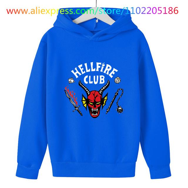 2025 Kinderbekleidung Club Sweatshirts 4-14 Jahre Kinder Baby Mädchen Beliebt Stranger Things 5 Kapuzenpullover Bedruckte Kapuzenpullover Lange Ärmel Kinder Oberteile