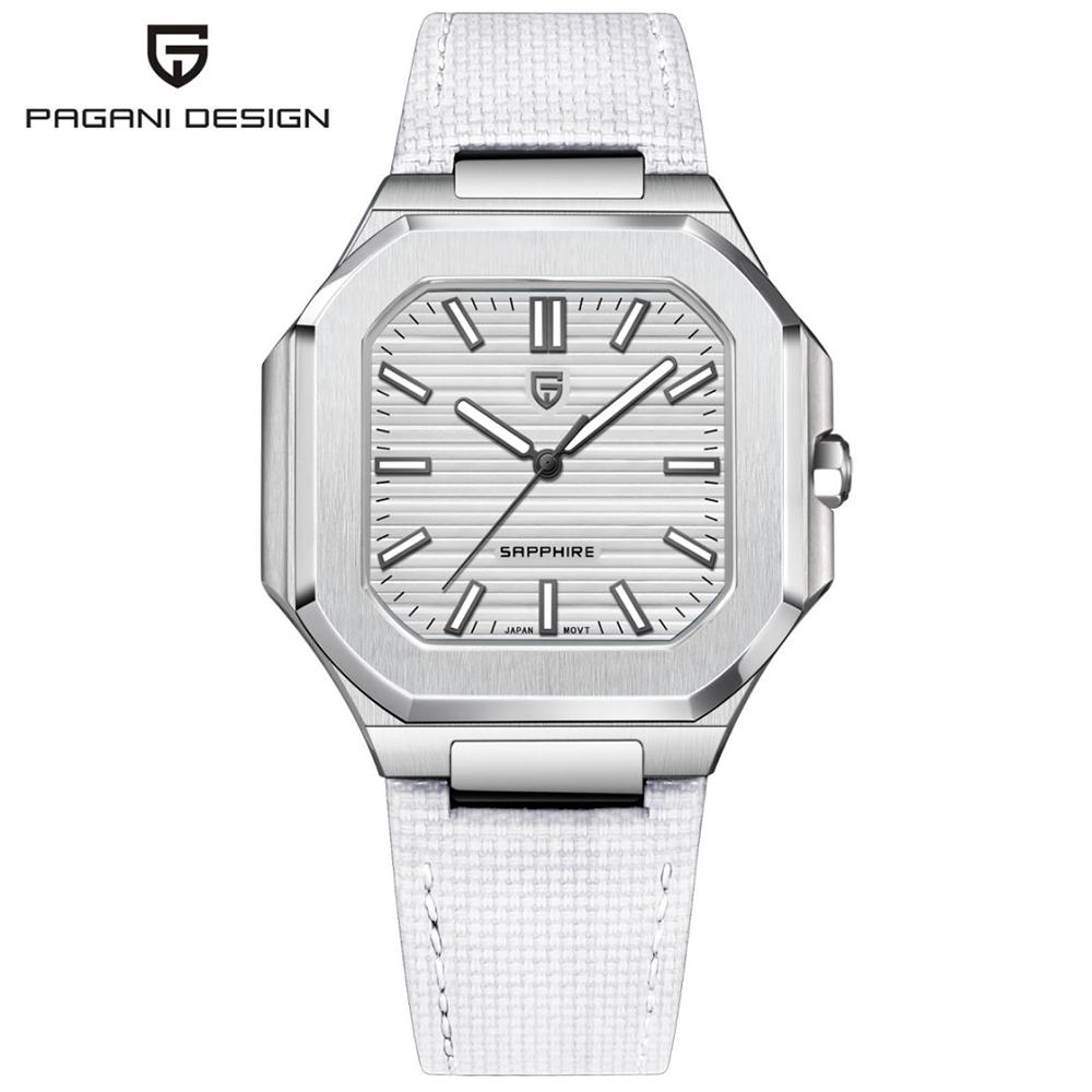 PAGANI DESIGN 37MM New Men Watches VH31 Luxury Quartz Watch For Men Stainless Steel Sapphire glass Quartz Watches Gift