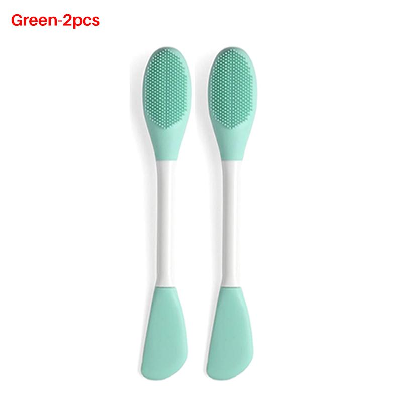 8/2pcs Double-Ended Silicone Face Mask Brush Reusable Soft Facial Masks Applicator Massage Spatula for Cream Skincare Supplies