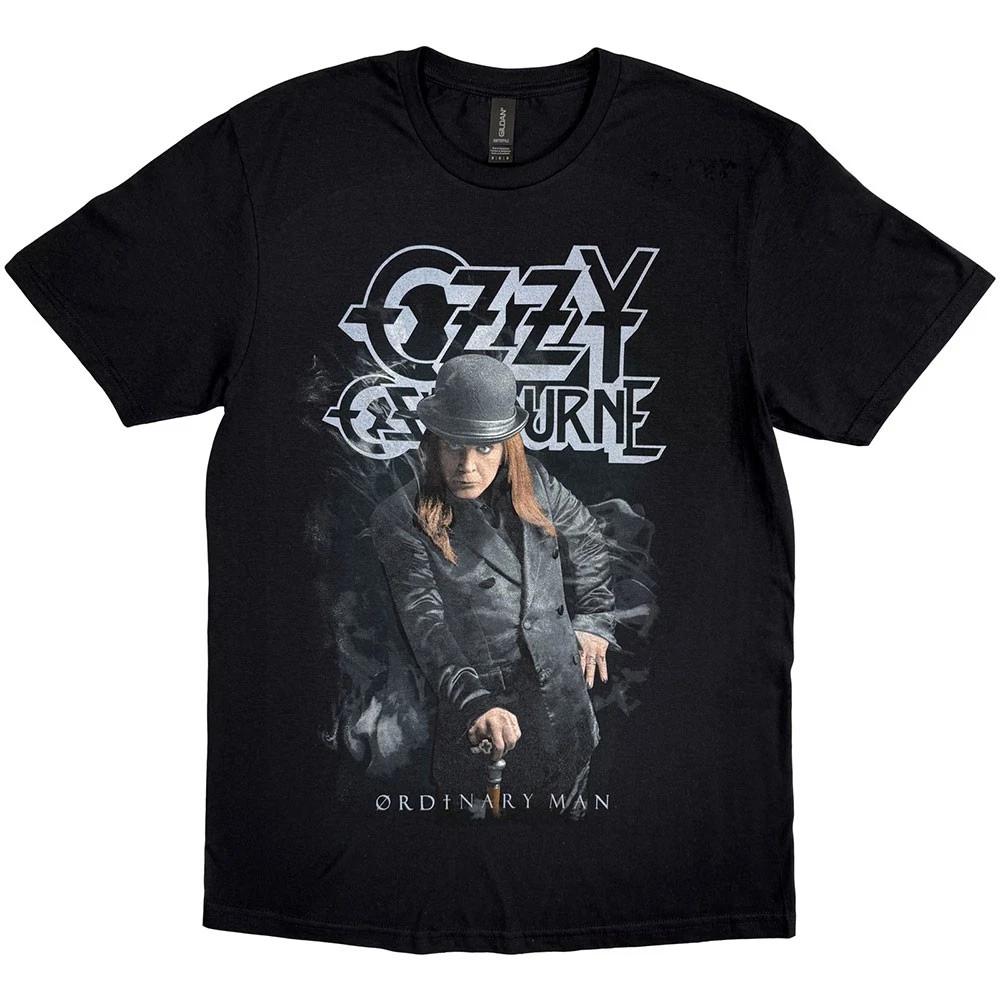 Ozzy Osbourne 100% Cotton T-shirt Mens Tees Top Ordinary Man Standing Logo new Official Mens Black 3XL