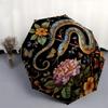 1pc Snake, Flowers, Butterflies Umbrella with Plastic Handle,Compact & Stylish,Suitable for All Seasons YS331026
