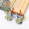 Christmas Hair Clip Hair Barrettes Hair Bow Headpieces Winter Bow Reindeer Barrettes Headwear Hair Accessories