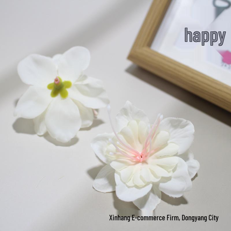 Silk Jasmine Flower Heads for Headdress, Cake & Photography Decorations, DIY Hairpin Craft