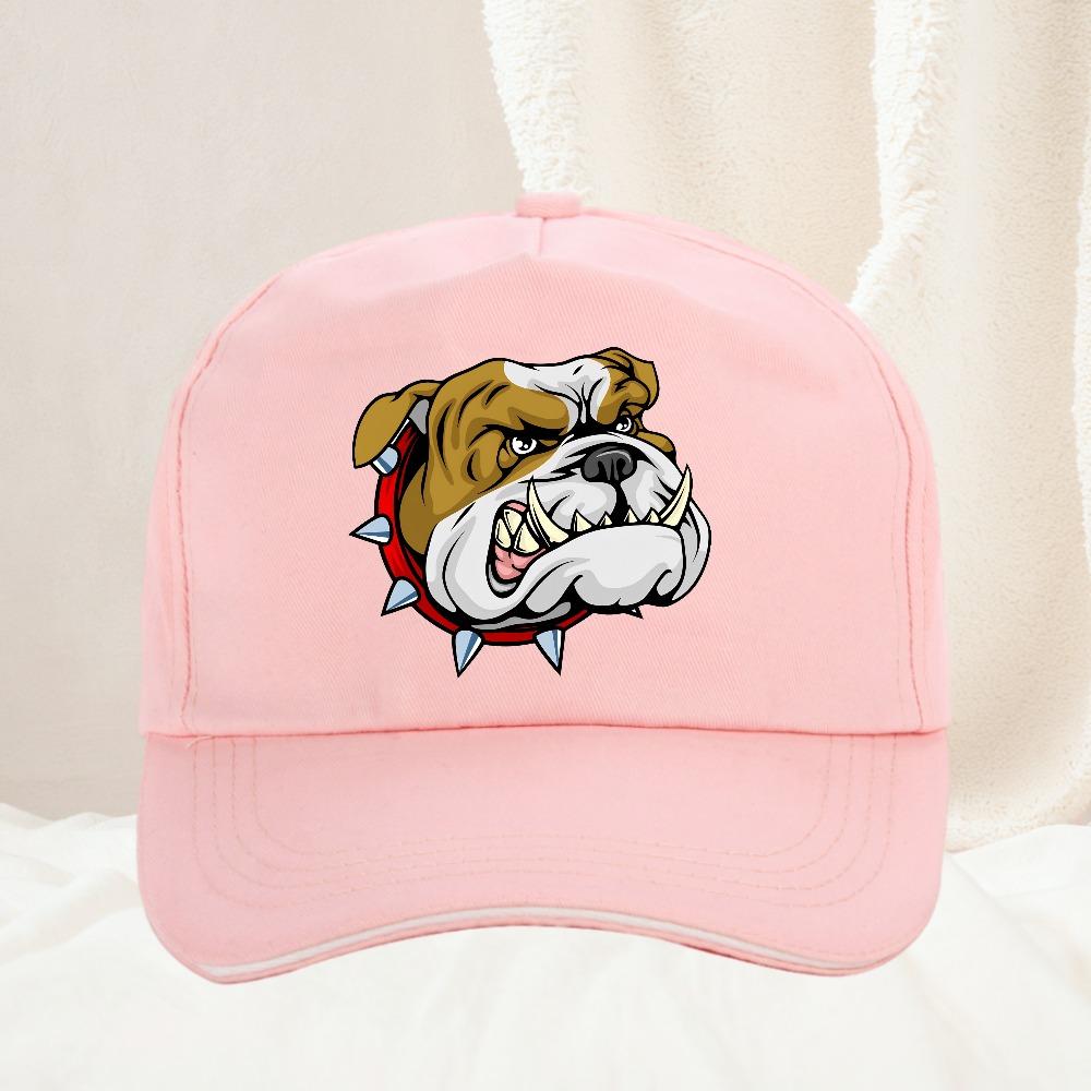 Super Angry Dog Stick Bully Bulldog Cartoon Unisex Baseball Cap Spring And Summer Snapback Hip Hop Hat Adjustable Sun Shading Hats