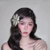 Clothing Embellishment Rhinestone Flower Patches Sew-On Applique  for Dress Decoration