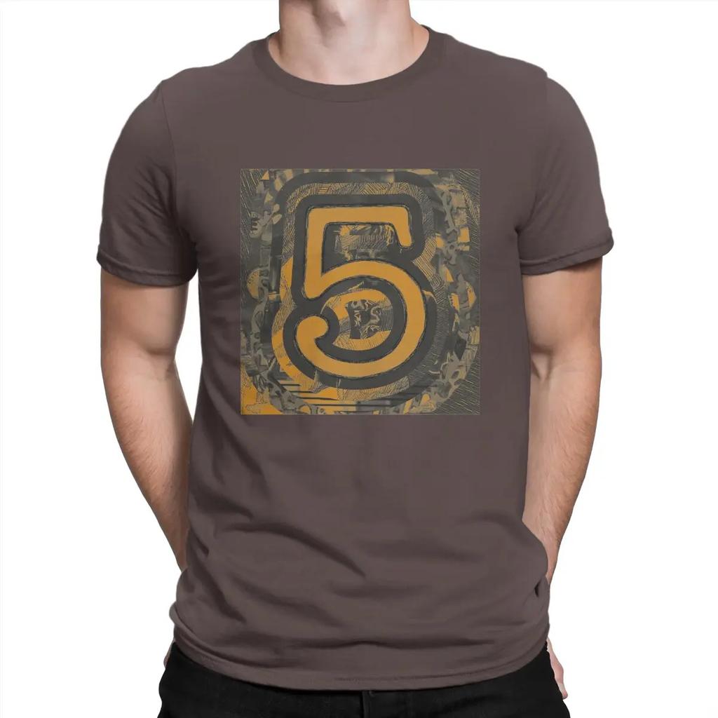 5 Music Fun T-Shirt for Men E-Ed Sheeran Novelty Cotton Tee Shirt Round Collar Short Sleeve T Shirts Original Clothing