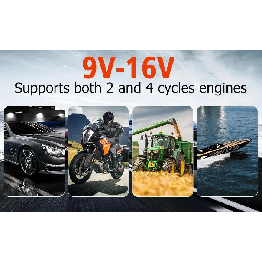 Motor Timinglicht met Toerenteller Timinglicht Automotive 12V voor 2- en 4-takt Benzinemotor voor Oude Klassieke Auto's KZYEE KT60