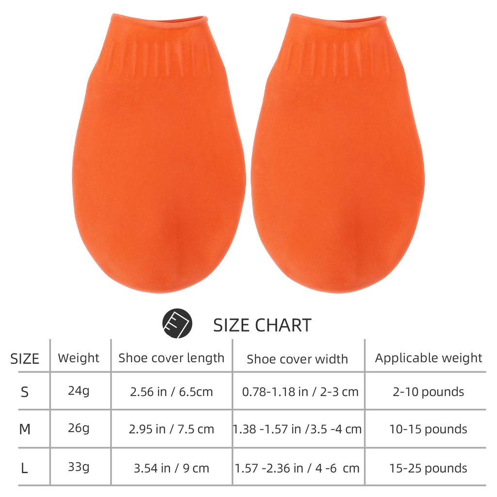 4Pcs Dog Waterproof Shoes Non-Slip Sole Protective Paw Cover for Outdoor Walking Running Hiking Wet Surface Dry Clean