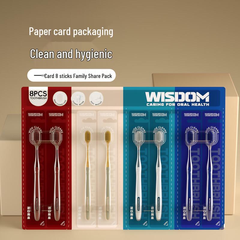 WISDOM Wide Head Soft Bristle Toothbrush