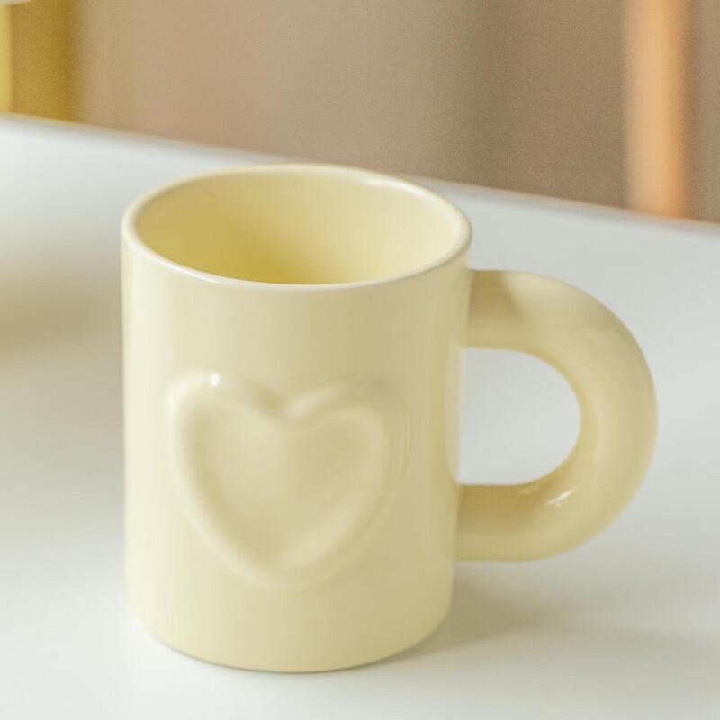 Shangqi Floral Ceramic Coffee Mug Set with Coasters