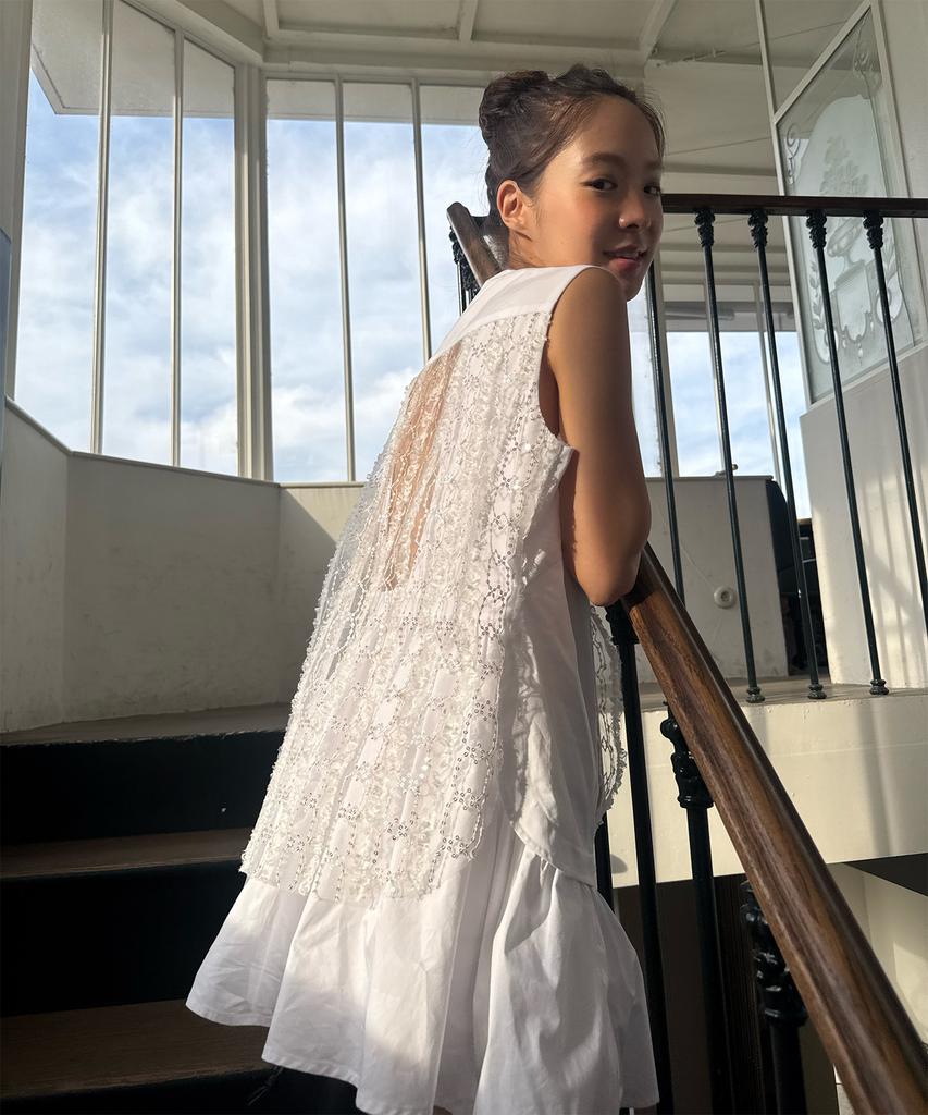 Lapineatteullie White Shirt Dress
