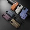 iPhone 17 Magnetic Card Holder Case with Anti-Lost Strap & Drop-Proof Cover, Compatible with 15 Pro & 16 Pro Models