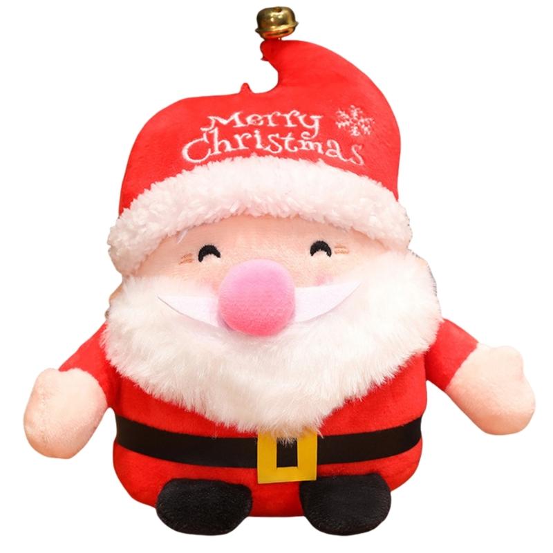 

Lovely Sturdy Plush Christmas Tree Cushion Decorative Reindeers Santa Ornament Portable Accesspru for Sofa or Bed Use