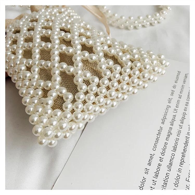 Высококачественные сумки через плечо с жемчужными бусинами — фото 7