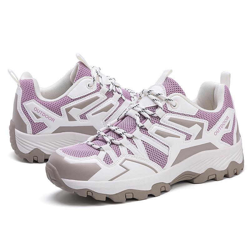 Outdoor-Freizeitschuhe Damenschuhe Gummisohle verschleißfest rutschfest Wandern Offroad Kletterschuhe Mesh atmungsaktive Sportschuhe