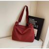 2025 New Canvas Casual Large Capacity Commuter Bag Women's One Shoulder Crossbody Bag Women's Bag Fashionable Versatile Tote Bag