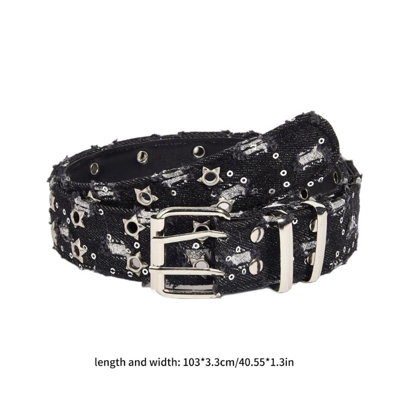 Star Chain Belly Chain For Dress Chain Belt For Women Waist Chain Belt Grommet Waist Chain Sequined Grommet Belt