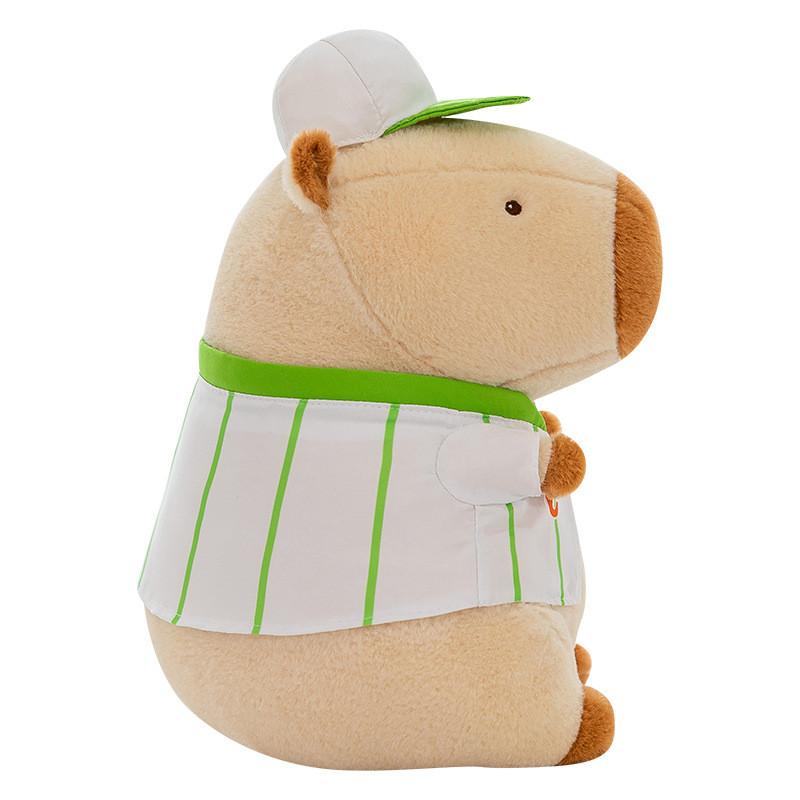 Capybara Baseball Cartoon Cute Plush Toy Soft Fill Doll Children Gift Holiday
