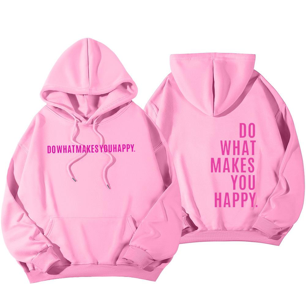 2025 Trendy Women's Loose Fit Hooded Jacket with Letter Print