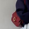 Damen Retro Weinrot Hufeisenschnalle Handtasche - 2025 Schulter- & Messenger-Stil